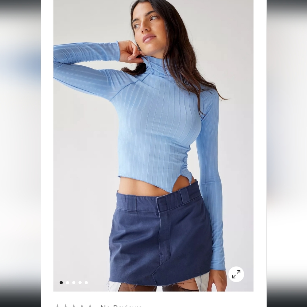 UO Wide ribbed knit turtleneck